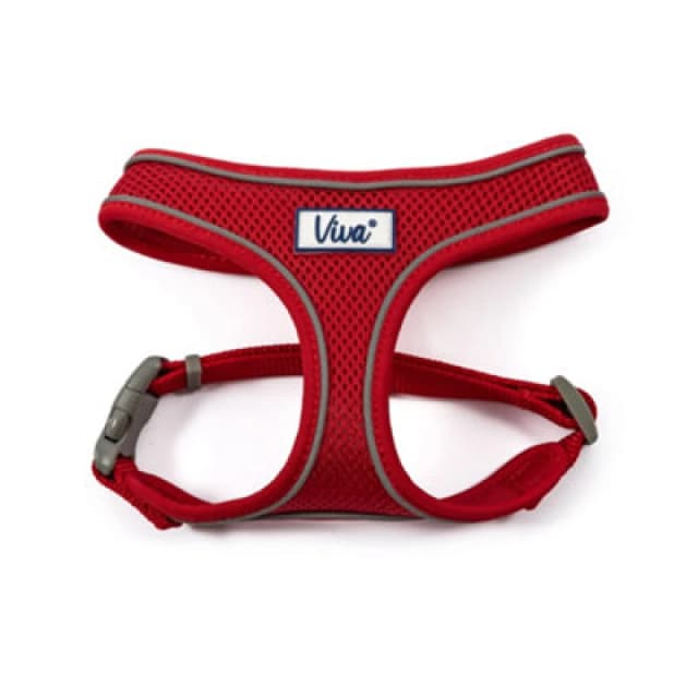 Ancol Viva Lightweight Breathable Comfort Mesh Dog Harness Red Size XS (Fits Girth 28-40 Cm)