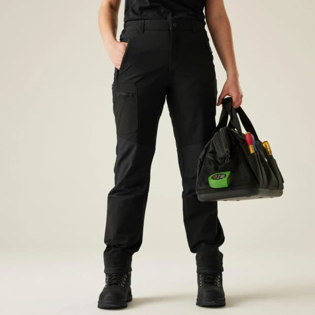Regatta Womens Prolite Stretch Trousers Black female 8 R