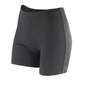 Spiro Womens/Ladies Impact Softex Quick Dry Shorts (L) (Black)