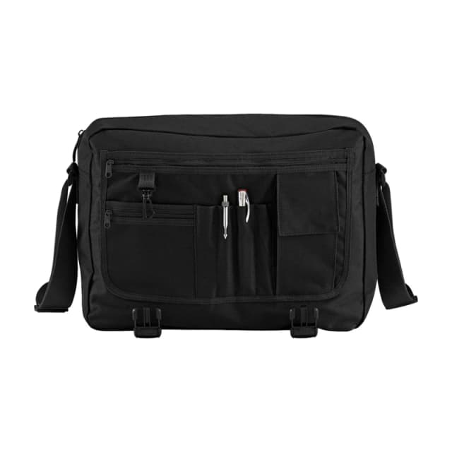 Bagbase Plain Messenger Bag Black unisex
