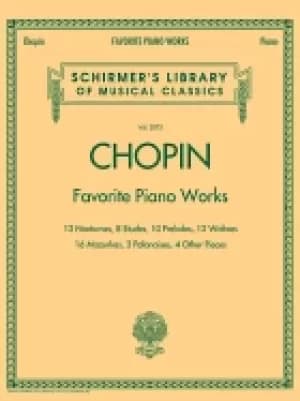 favorite piano works schirmer library of classics volume 2072