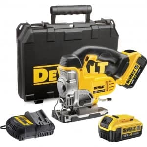 DEWALT DCS331 18v XR Cordless Jigsaw 2 x 4ah Li-ion Charger Case