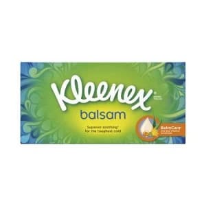 Kleenex Balsam Facial Tissues Box 3 Ply with Protective Balm 64 Sheets White Ref M02275