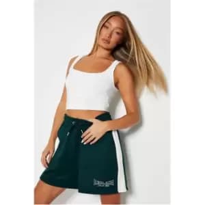 I Saw It First Reclaim Sustainable Stapes Jogger Shorts - Green