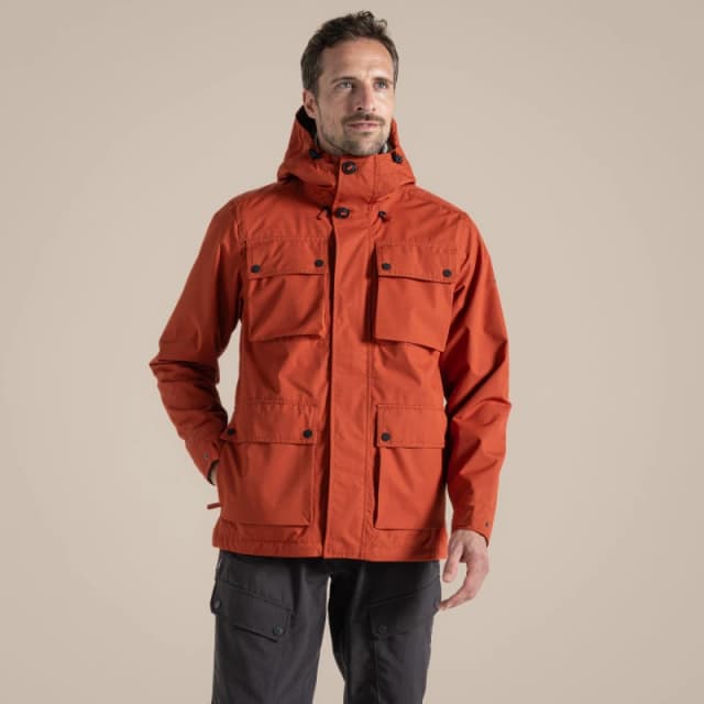 Craghoppers Mens Hartley Rain Anorak Red Beach male Small