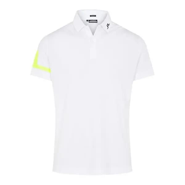 J Lindeberg Heath Regular Fit Golf Polo Short Sleeve Performance Polos Small White 36145427350