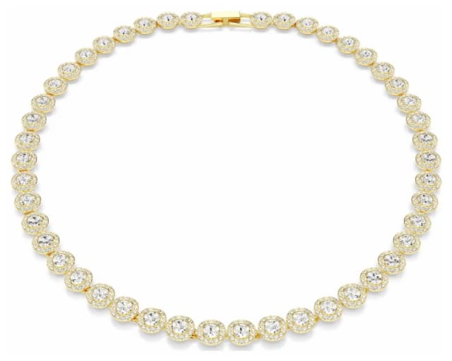 Swarovski 5720505 Una Angelic Necklace Round Cut White 18k Jewellery