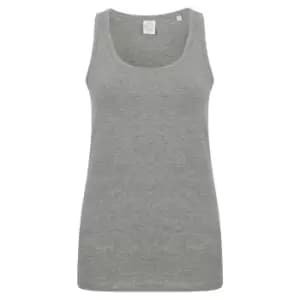 SF Womens/Ladies Feel Good Stretch Sleeveless Vest (XS) (Heather Grey)