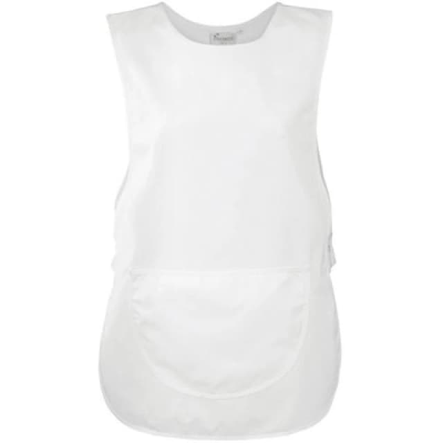Premier Premier Plain Pocket Tabard in White Size: Small White S Unisex 5063574139878