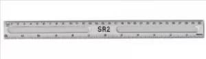 Plastic Ruler Clear 30cm Single