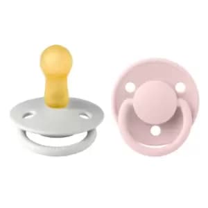 BIBS De Lux 2 Pack Latex Size 2 Haze/Blossom 2 pcs