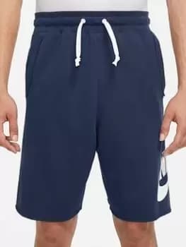 Nike NSW French Terry Alumni Shorts - Navy, Size S, Men