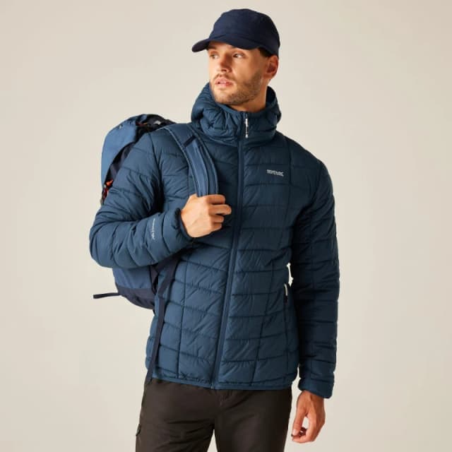 Regatta Regatta Men Asper Insulating Quilted Padded Jacket in Blue Size: 2X-large Blue XXL Male 5063516166993