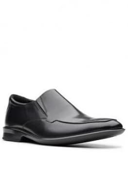 Clarks Bensley Step Slip On Shoes - Black