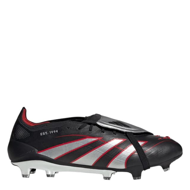 adidas Predator Elite Fold-Over Tongue Firm Ground Football Boots Black/Red male 6 (39.3)