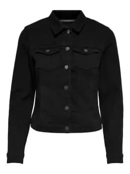 ONLY Casual Denim Jacket Women Black