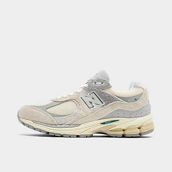 New Balance 2002 Trainers Offwhite Cream Grey, 5
