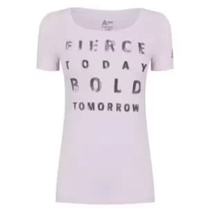 Reebok Fierce Scoop Neck T-Shirt Womens - Pink