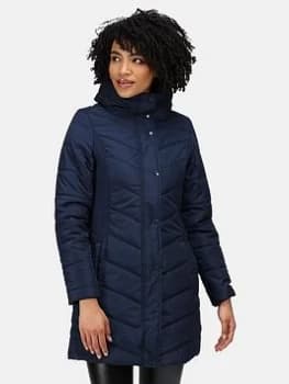 Regatta Parthenia Quilted Jacket - Navy, Size 10, Women
