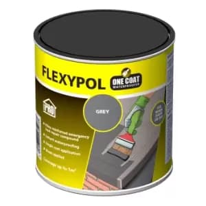 Roof Pro Flexypol One Coat Grey Roofing Waterproofer, 1L