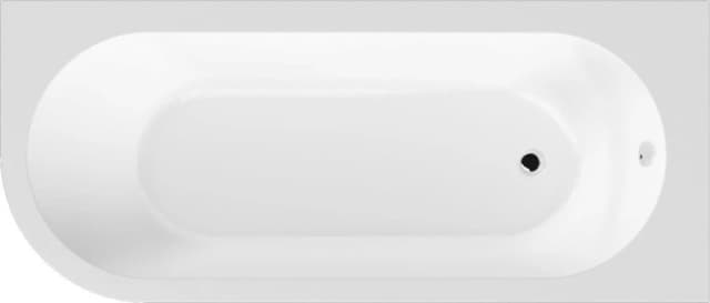 Balterley Right Hand Back to Wall Corner J Shaped Bath Tub Panel 1700mm White