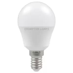 Crompton Lamps LED Golfball 5W E14 Dimmable Warm White Opal