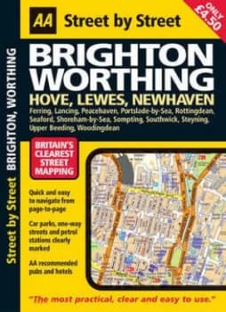Street by Street Brighton Worthing by Automobile Association Paperback