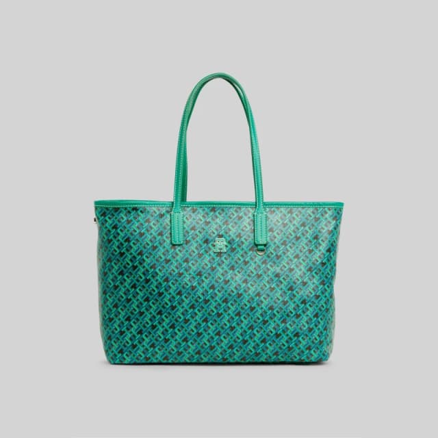 Tommy Hilfiger Removable Laptop Pouch Tote - Green Green One Size