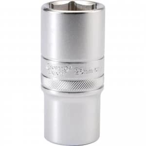 Draper 1/2" Drive Satin Finish Deep Hexagon Socket Metric 1/2" 26mm