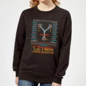 Back To The Future 1.21 Jinglewatts Christmas Womens Sweatshirt - Black - 3XL