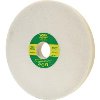 300X25X127MM WA100KV Medium White Aluminium Oxide Bench Grinding Wheel - York