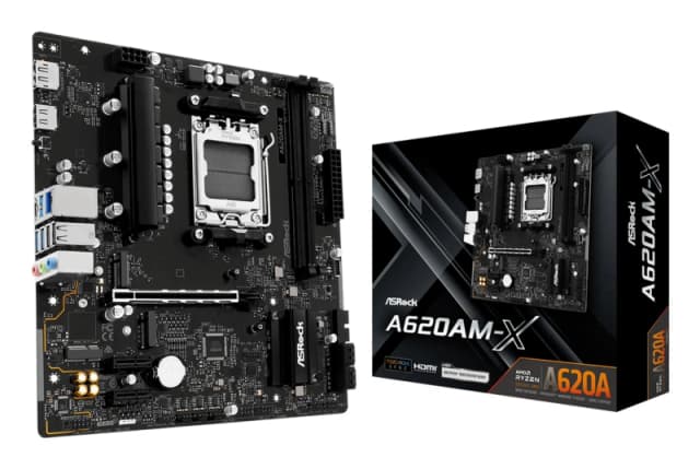 Asrock A620AM-X AMD A620A DDR5 Micro-ATX Socket AM5 Motherboard A620AM-X