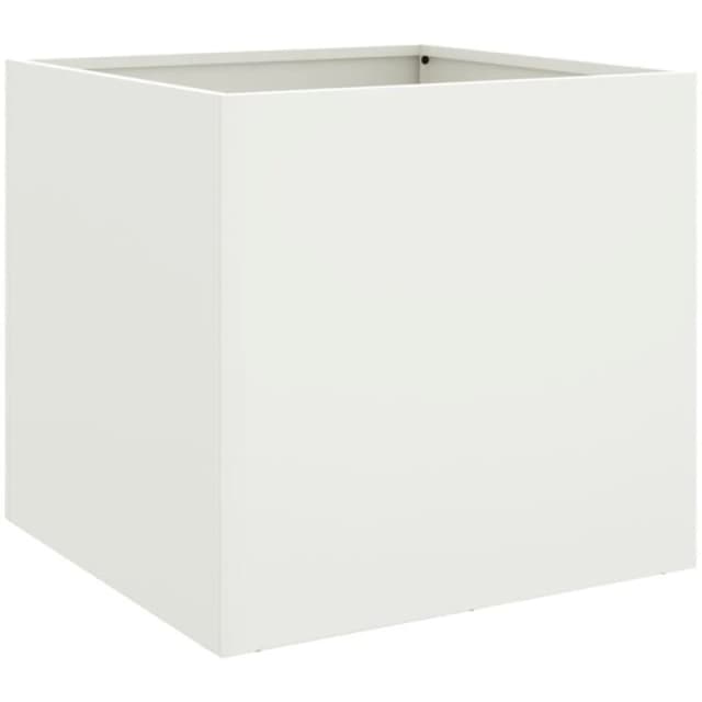 VIDAXL Planter White 49x47x46cm Steel Vidaxl 8721012364196