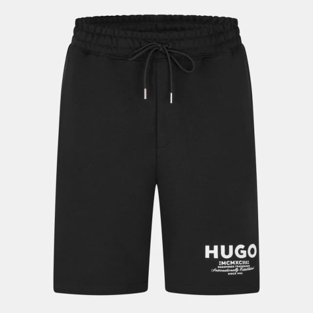 Hugo Mens Nomario Fleece Jogger Shorts Black 005 male S