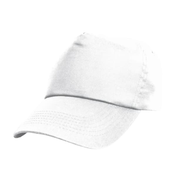 Result Cotton Baseball Cap in White White Unisex One Size