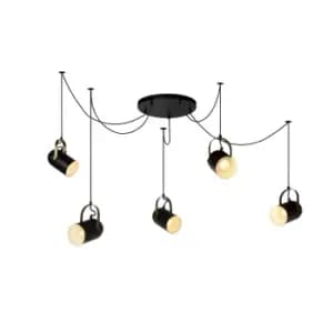 Swapp Retro Pendant Light - 5xE27 - Black