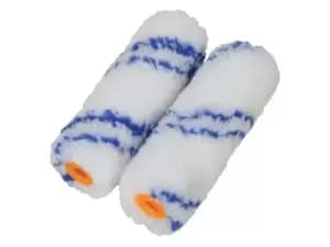 Faithfull FAIRMINI2FLO Flock Foam Mini Roller Refill (Pack 2)