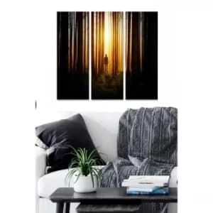 MDF3151723 Multicolor Decorative MDF Painting (3 Pieces)