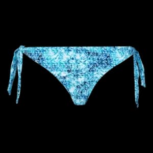 Women Side Tie Bikini Bottom Flowers Tie & Dye - Flamme - Blue - Size M - Vilebrequin