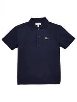 Lacoste Sports Boys Short Sleeve Polo Shirt - Navy