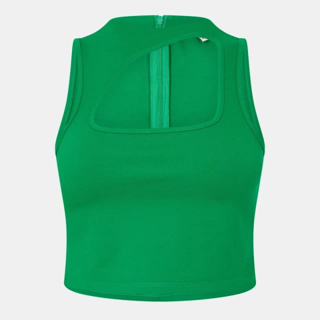 Jack Wills Ponte High Neck Top - Green Green 6