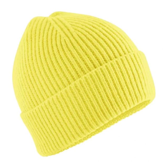 Beechfield Fashion Beanie in Lemon Lemon Unisex One Size