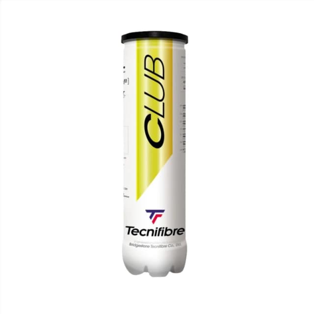 Tecnifibre Club Tennis Balls - Tube of 4 Yellow