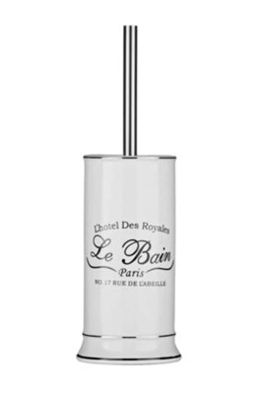 Premier Housewares Le Bain Toilet Brush, Rustic French Design White