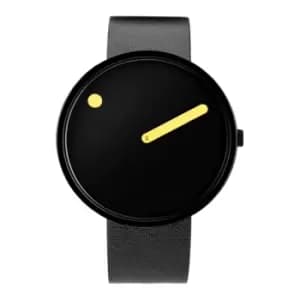 Picto 43388SET Black Dial And Leather Strap Wristwatch