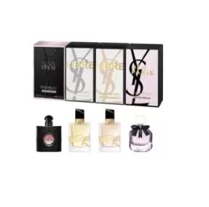 Yves Saint Laurent Miniature Gift Set 7.5ml Libre Eau de Toilette + 7.5ml Libre Eau de Parfum + 7.5ml Mon Paris Eau de Parfum + 7.5ml Black Opium EDP