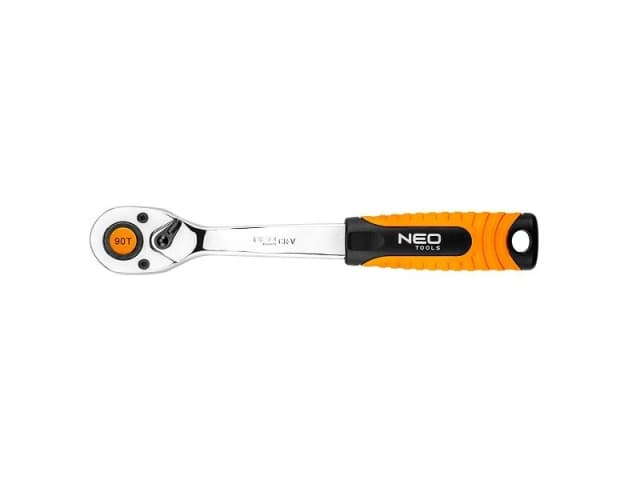 NEO TOOLS 08-536 Reversible Ratchet Number of teeth (ratchet mechanism): 90, Length: 250mm, Chrome-Molybdenum Steel Chrome Vanadium Steel, Chrome-Moly
