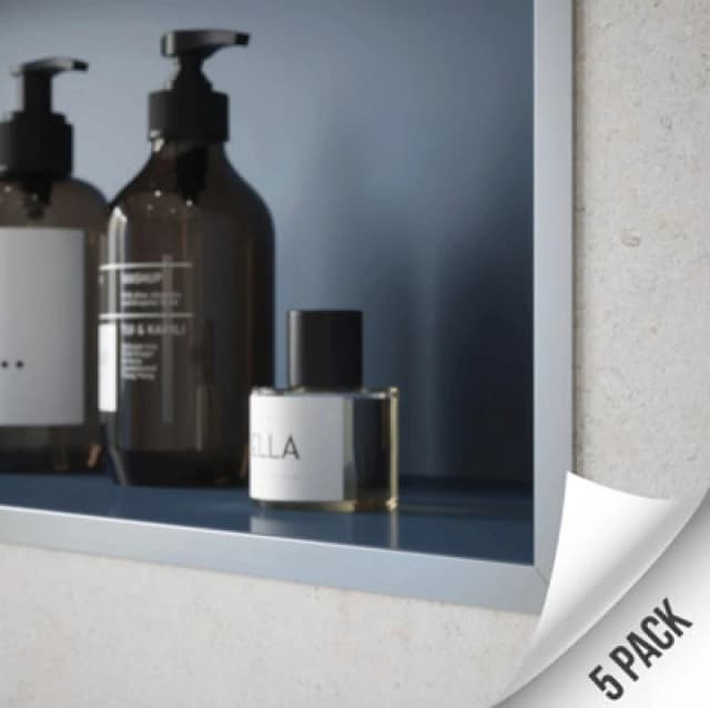 Homelux Silver Straight Edge Tile Trim For Tiles Up To 9mm - Value Pack Of 5 X 2.5M Trims