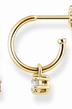 Ladies Thomas Sabo Sterling Silver Glam & Soul Hoop Earrings CR598-414-14