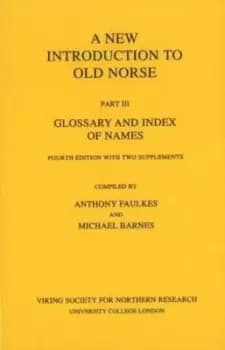 New Introduction to Old Norse by Anthony Faulkes